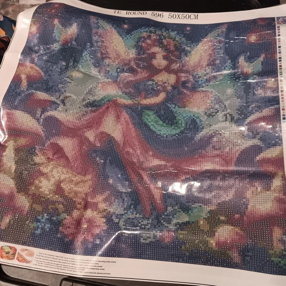 Colorful Fairy Diamond Art Painting Kit 50x50